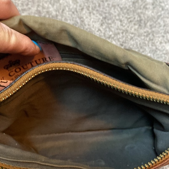 Juicy Couture Leather Handbag Thick Silver Chain Strap - Picture 10 of 15